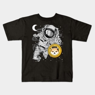 Astronaut Reaching Dogelon Mars Coin To The Moon Crypto Token Cryptocurrency Wallet Birthday Gift For Men Women Kids Kids T-Shirt